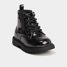 La Halle Dijon - Promo Boots crantées vernies à paillettes noir bébé fille Promo Boots crantées vernies à paillettes noir bébé fille à 20,99 € dans le catalogue La Halle à Dijon
