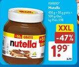 Nutella Angebote von Ferrero bei ALDI SÜD Krefeld für 1,99 €
