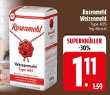 Weizenmehl von Rosenmehl im aktuellen EDEKA Prospekt für 1,11 €