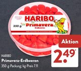 Primavera-Erdbeeren im ALDI SÜD Prospekt Primavera-Erdbeeren von HARIBO im aktuellen ALDI SÜD Prospekt für 2,49 €