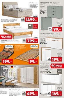 Bett im porta Möbel Prospekt "Heiße Preise" mit 16 Seiten (Frankfurt (Main))