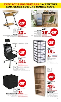 Promo Bibliothèque dans le catalogue Hyper U du moment à la page 55