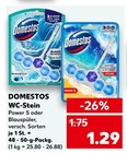 WC-Stein im Angebot bei Kaufland in Kaufbeuren WC-Stein Angebote von Domestos bei Kaufland Kaufbeuren für 1,29 €