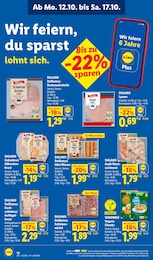 Wurst im Lidl Prospekt "LIDL LOHNT SICH" auf Seite 22