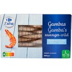 Gambas sauvages entières crues congelées - CARREFOUR EXTRA - Carrefour Market à Saint-Quentin Gambas sauvages entières crues congelées - CARREFOUR EXTRA en promo chez Carrefour Market Saint-Quentin à 14,15 €