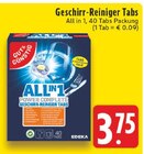 Aktuelle Geschirrspüler Angebote bei EDEKA in Oberhausen Aktuelles Geschirr-Reiniger Tabs Angebot bei EDEKA in Oberhausen ab 3,75 €
