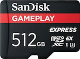 GamePlay microSD Express 512 GB Speicherkarte von SanDisk für 111,99 € bei MediaMarkt Saturn im Angebot GamePlay microSD Express 512 GB Speicherkarte von SanDisk im aktuellen MediaMarkt Saturn Prospekt