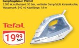 Dampfbügeleisen FV2C41 im Angebot bei GLOBUS in Wolfenbüttel Dampfbügeleisen FV2C41 Angebote von Tefal bei GLOBUS Wolfenbüttel für 19,99 €