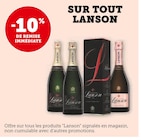 Promo -10% de remise immédiate sur tout Lanson à  dans le catalogue Super U à Bourg-Saint-Maurice