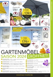 Aktueller BRAUN Möbel-Center Prospekt mit Mode, "GARTENMÖBEL SAISON 2024 ERÖFFNET!", Seite 19