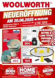 Woolworth Prospekt "NEUERÖFFNUNG IN MEERANE", 8 Seiten, 20.06.2025 - 20.06.2025 Aktueller Woolworth Prospekt, "NEUERÖFFNUNG IN MEERANE", mit Angeboten der Woche, gültig von 20.06.2025 bis 20.06.2025
