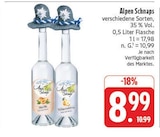 Alpen Schnaps Angebote bei EDEKA Chemnitz für 8,99 €