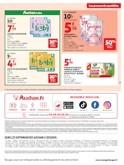 Promos Couches dans le catalogue "OFFRES DU MOMENT" de Auchan Supermarché Couches en promo dans le catalogue Auchan Supermarché à la page 19