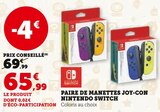 Paire de manettes Joy-Con - Nintendo Switch en promo chez Super U Pau à 65,99 €