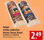 Aktuelles Schoko-Lebkuchen Herzen, Sterne, Brezel Zartbitter Angebot bei famila Nordost in Lübeck ab 2,49 €