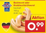 Bockwurst bei Netto Marken-Discount im Crimmitschau Prospekt für 0,99 €