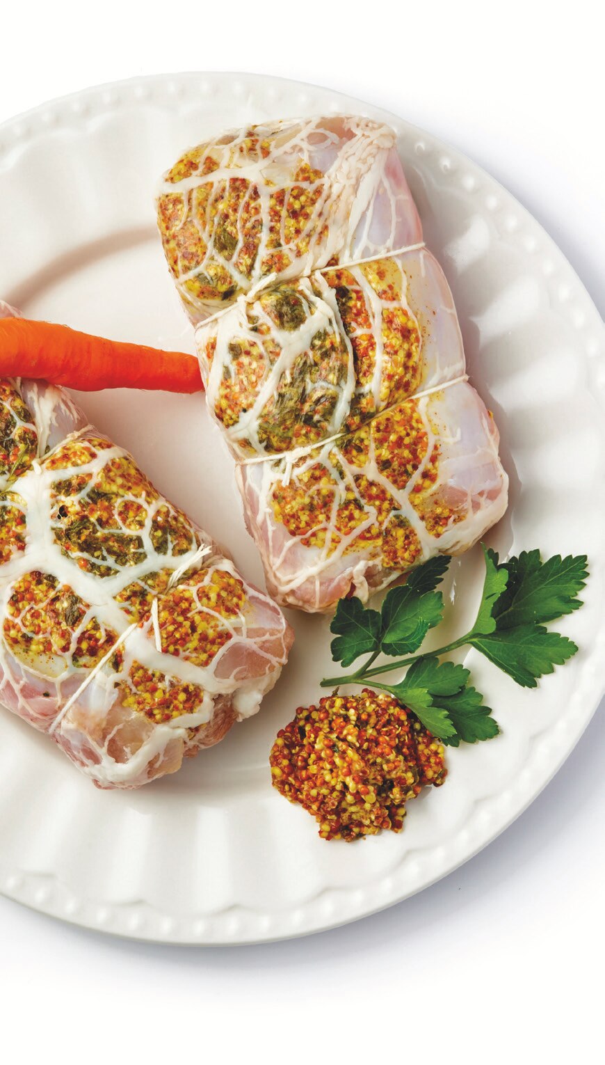 Râble de lapin à la moutarde