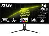 MAG 342CQRDE E2, Höhenverstellbar 34 Zoll UWQHD Curved Gaming Monitor 1 ms Reaktionszeit 180 Hz von MSI im aktuellen MediaMarkt Saturn Prospekt für 249,99 €