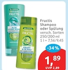 Shampoo oder Spülung im Angebot bei budni in Berlin Shampoo oder Spülung Angebote von Garnier Fructis bei budni Berlin für 1,89 €