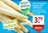 Spargel weiß bei ALDI SÜD im Lenningen Prospekt für 3,79 €
