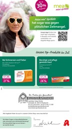 Apotheke Prospekt von mea - meine apotheke in Hinterer Hessenhof Aktueller mea - meine apotheke Apotheken Prospekt für Hinterer Hessenhof: Unsere Juli-Angebote mit 4} Seiten, 01.07.2025 - 31.07.2025