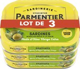 Sardines l’Huile d Olive Vierge Extra - PARMENTIER dans le catalogue Géant Casino