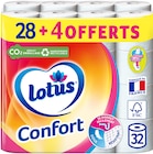 Papier toilette confort blanc - LOTUS dans le catalogue Carrefour