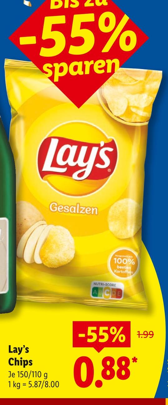 Chips Gesalzen