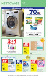 Prix et réduction Lessive Capsules dans le prospectus Carrefour en cours Offre Lessive Capsules dans le catalogue Carrefour du moment à la page 55