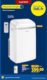 Promos Climatiseur dans le catalogue "Pâques à petits prix, ça vaut le coup." de Lidl Climatiseur en promo dans le catalogue Lidl à la page 52