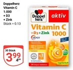 GLOBUS - Vitamin C 1.000 + D3 + Zink Angebot im Prospekt Vitamin C 1.000 + D3 + Zink bei GLOBUS im Prospekt "" für 3,99 €