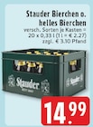 Bierchen o. helles Bierchen im Angebot bei E center in Borken Bierchen o. helles Bierchen Angebote von Stauder bei E center Borken für 14,99 €