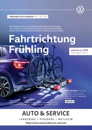 Volkswagen Prospekt für Roßlaich mit 1 Seite Volkswagen Prospekt für Roßlaich: Fahrtrichtung Frühling, 1 Seite, 01.03.2023 - 31.05.2023