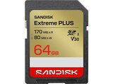 EXTREME® PLUS SD UHS-I-KARTE, Speicherkarte, 64 GB, 170 MB/s von SANDISK im aktuellen MediaMarkt Saturn Prospekt für 25,99 €