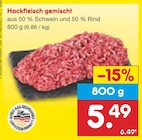 Hackfleisch gemischt für 5,49 € bei Netto Marken-Discount im Angebot Hackfleisch gemischt im aktuellen Netto Marken-Discount Prospekt