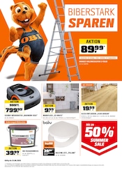 Aktueller OBI Prospekt mit Bodenbelag, "BIBERSTARK SPAREN", Seite 1