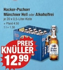 Münchner Hell oder Alkoholfrei von Hacker-Pschorr im aktuellen V-Markt Prospekt für 12,99 €