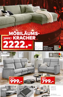 Ecksofa im porta Möbel Prospekt "60 JAHRE MÖBILÄUM" mit 16 Seiten (Leipzig)