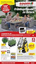 Garten im toom Baumarkt Prospekt in Bensheim Aktueller toom Baumarkt Prospekt mit Garten, "Respekt, wer's selber macht.", Seite 1