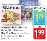 Die Backfrische Pizza Angebote von Wagner bei EDEKA Schwäbisch Hall für 1,79 €