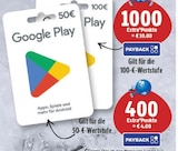 50-€-Wertstufe von Google Play bei EDEKA im Angebot 50-€-Wertstufe von Google Play im aktuellen EDEKA Prospekt