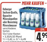 nah und gut Doberschütz - Mineralwasser Angebot im Prospekt Mineralwasser bei nah und gut im Doberschütz Prospekt für 4,49 €