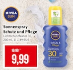 Sonnenspray Schutz und Pflege im Angebot bei Kaufhaus Stolz in Schwerin Sonnenspray Schutz und Pflege Angebote von NIVEA SUN bei Kaufhaus Stolz Schwerin für 9,99 €