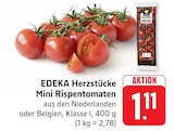 EDEKA - Herzstücke Mini Rispentomaten Angebot im Prospekt Herzstücke Mini Rispentomaten bei EDEKA im Prospekt "" für 1,11 €