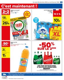 AUCHAN Lait de chèvre demi-écrémé UHT 6x1L pas cher 