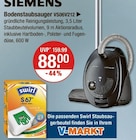 Bodenstaubsauger VS06V212 von SIEMENS im aktuellen V-Markt Prospekt für 88,00 €