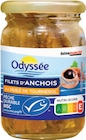 Filets d'anchois MSC à l'huile de tournesol - Odyssee en promo chez Intermarché Hyper Toulon à 1,90 €