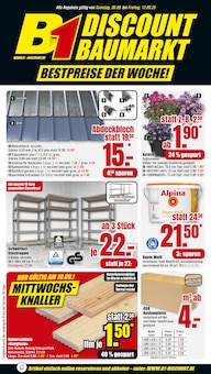 B1 Discount Baumarkt Prospekt BESTPREISE DER WOCHE! mit 10 Seiten