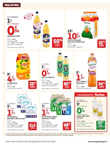 Promotion Eau Minérale dans le prospectus Auchan Hypermarché, valable du 09/06/2026 au 21/06/2026 Promo Eau Minérale dans le catalogue Auchan Hypermarché du moment à la page 22
