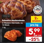 Aktuelles Schweine-Nackensteaks Angebot bei Netto Marken-Discount in Duisburg ab 5,99 €